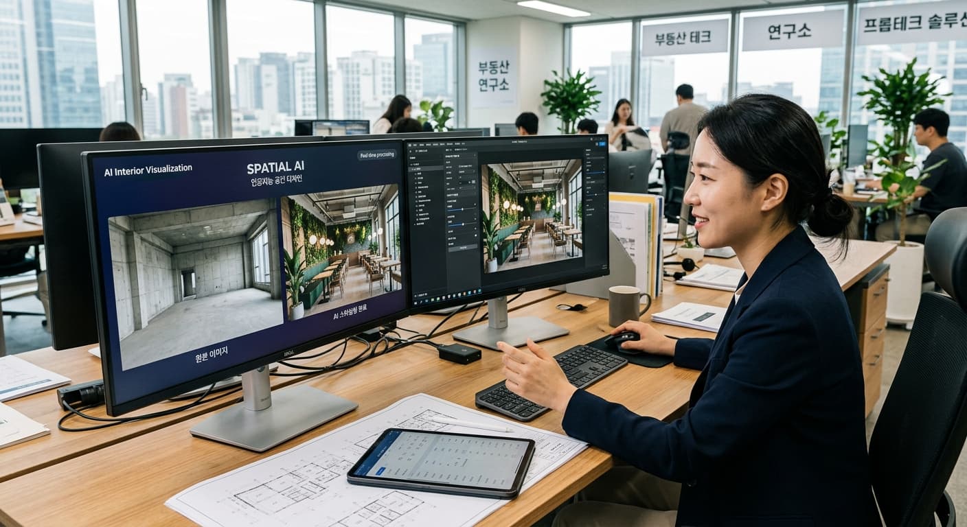 텍스트 입력 시대 가고 'AI 이미지×부동산' 융합 만개… 프롬프트 거품 빠지고 '공간 시각화' 기술이 판 바꾼다